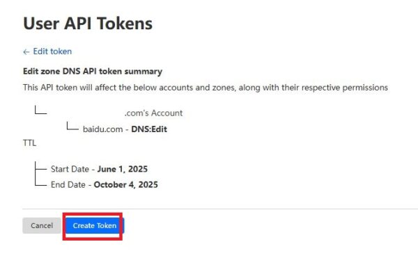 cloudflare的API Toekn 4